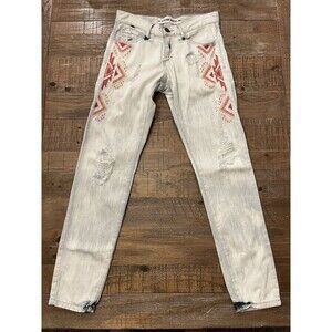 Etienne Marcel Embroidered Jeans Size 25